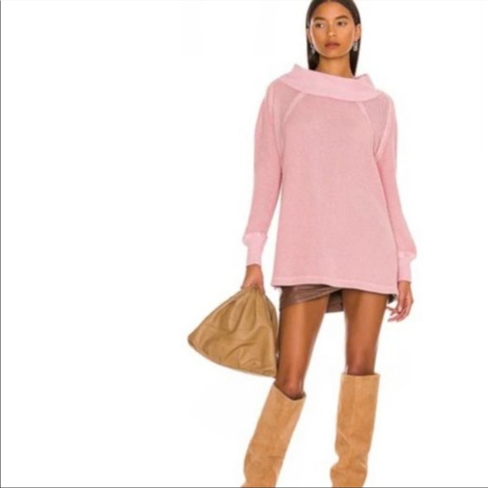NWT Free People We the Free People She's A Keeper Sweater Faded Coral XS - Picture 10 of 11